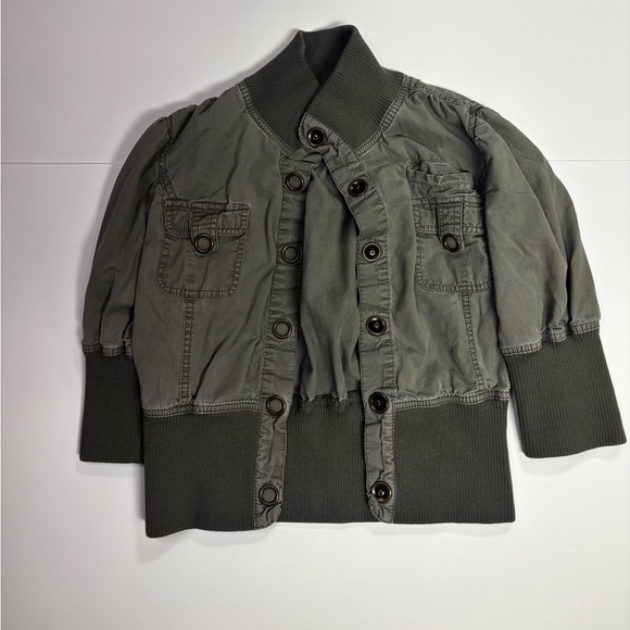 302. Vintage Forever 21 Utility Jacket in Olive - Picture 2 of 5